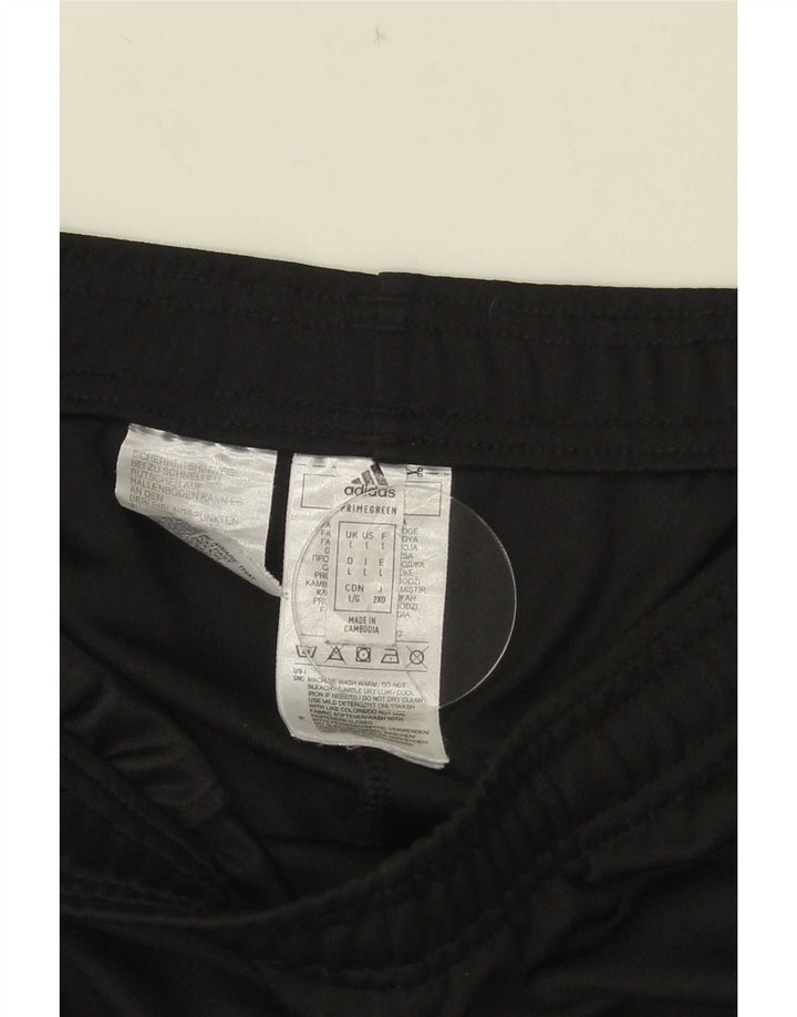 Adidas Mens Graphic Tracksuit Trousers Large Black Polyester