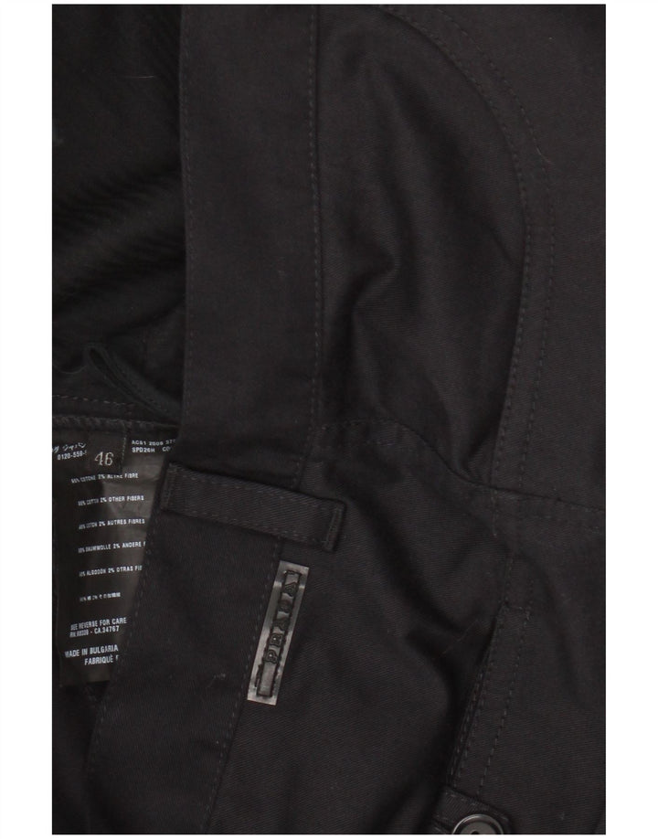 Prada Womens Straight Casual Trousers IT 46 Large W32 L29 Black Cotton