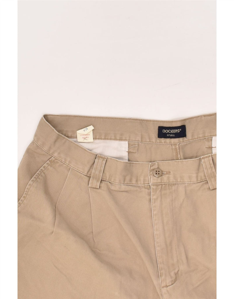 DOCKERS Mens Khakis Chino Shorts W36 Large Beige Cotton | Vintage Dockers | Thrift | Second-Hand Dockers | Used Clothing | Messina Hembry 