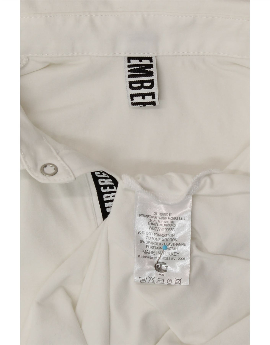 Bikkembergs Mens Graphic Polo Shirt Small White Cotton