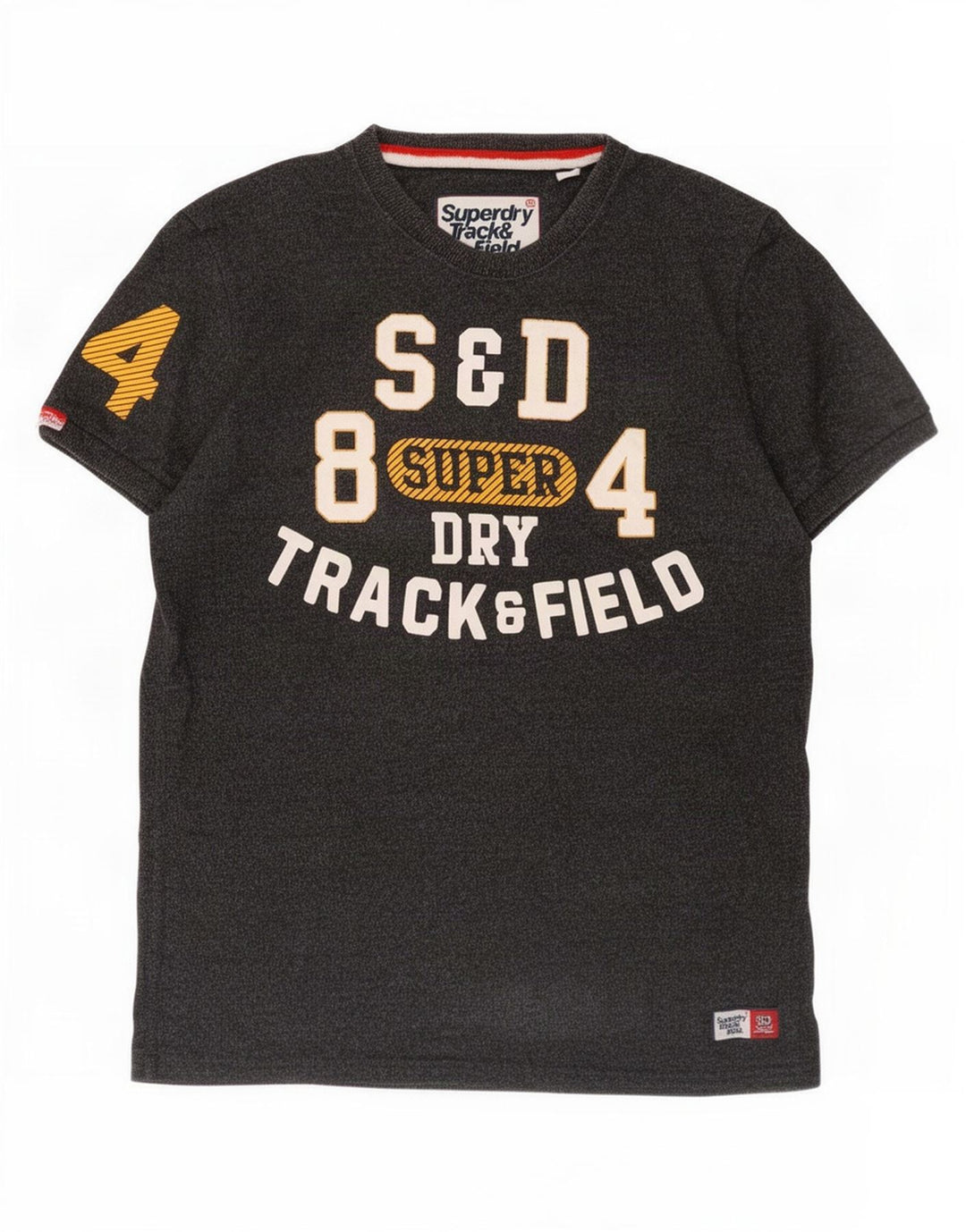Superdry Mens Graphic T-Shirt Top Large Grey Cotton