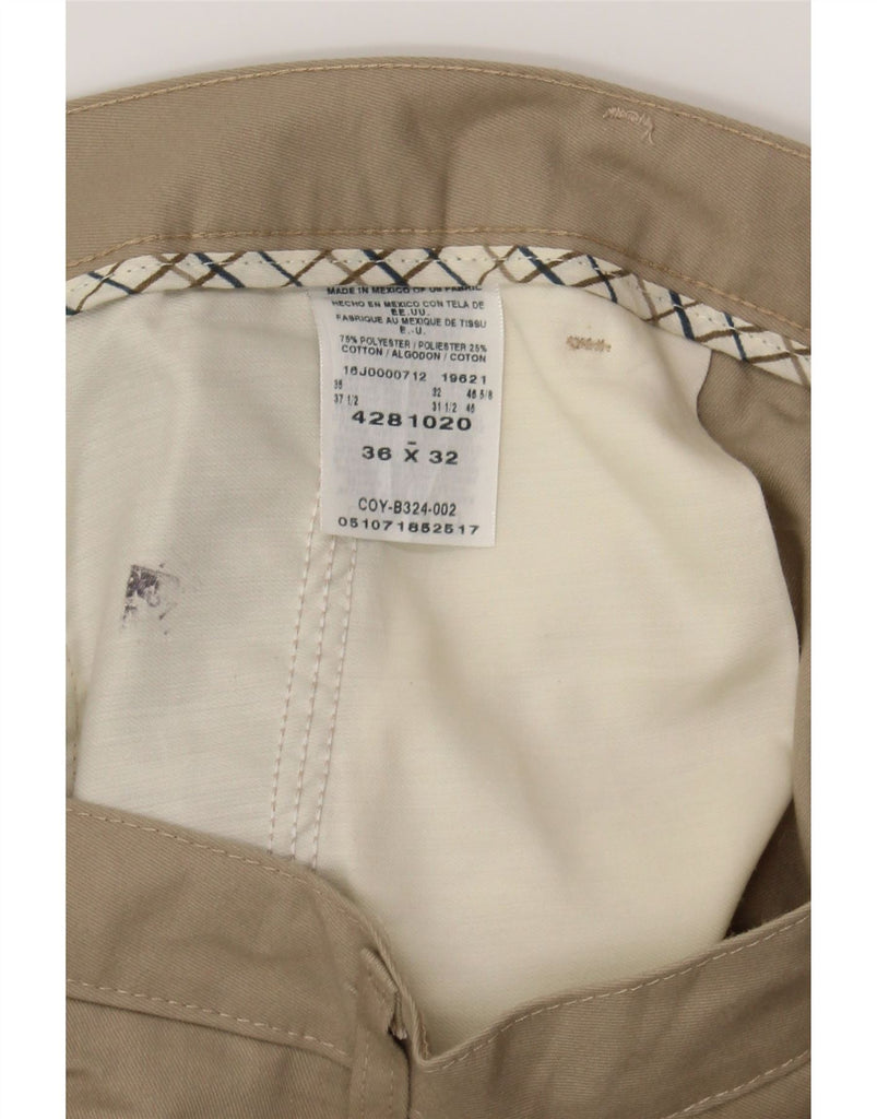 LEE Mens Straight Chino Trousers W36 L32 Beige Polyester Vintage Lee and Second-Hand Lee from Messina Hembry 