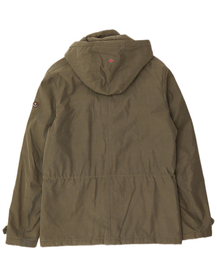 Canadiens Mens Utility Jacket EU 50 Large Green Cotton