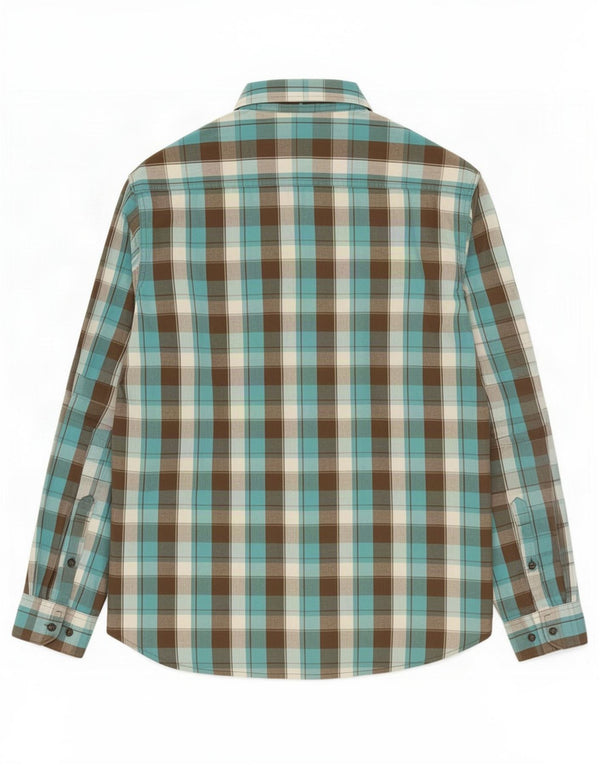 Lee Mens Shirt Large Blue Check Cotton