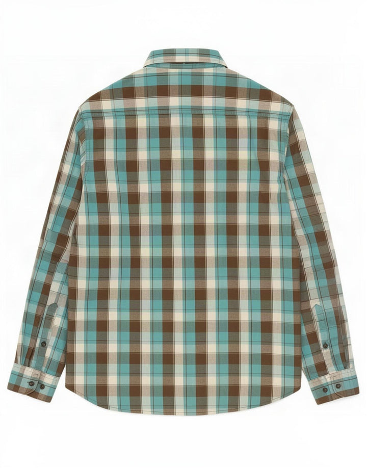 Lee Mens Shirt Large Blue Check Cotton