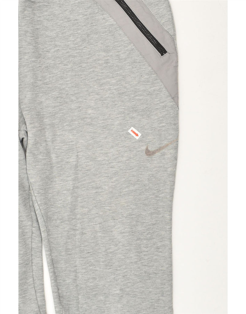 NIKE Womens Tracksuit Trousers Joggers UK 14 Medium Grey Cotton | Vintage Nike | Thrift | Second-Hand Nike | Used Clothing | Messina Hembry 