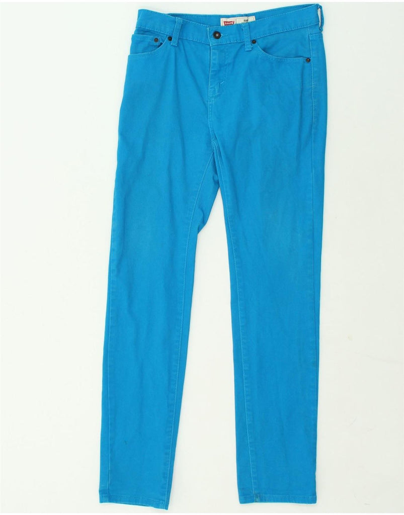 LEVI'S Girls 510 Slim Casual Trousers 15-16 Years W30 L30 Blue Cotton | Vintage Levi's | Thrift | Second-Hand Levi's | Used Clothing | Messina Hembry 