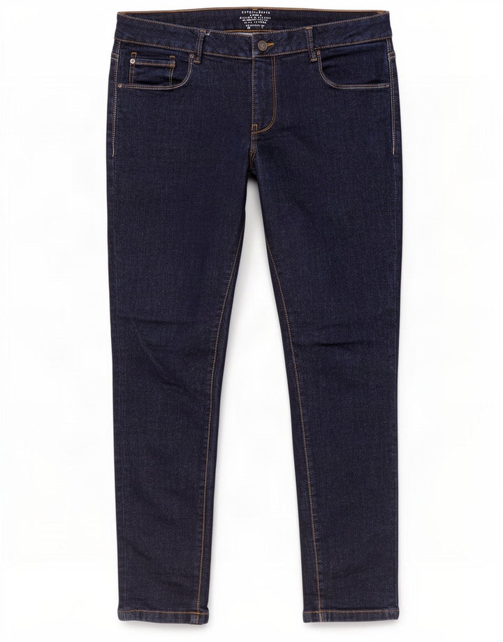 Esprit Womens Skinny Jeans W32 L29 Navy Blue Cotton