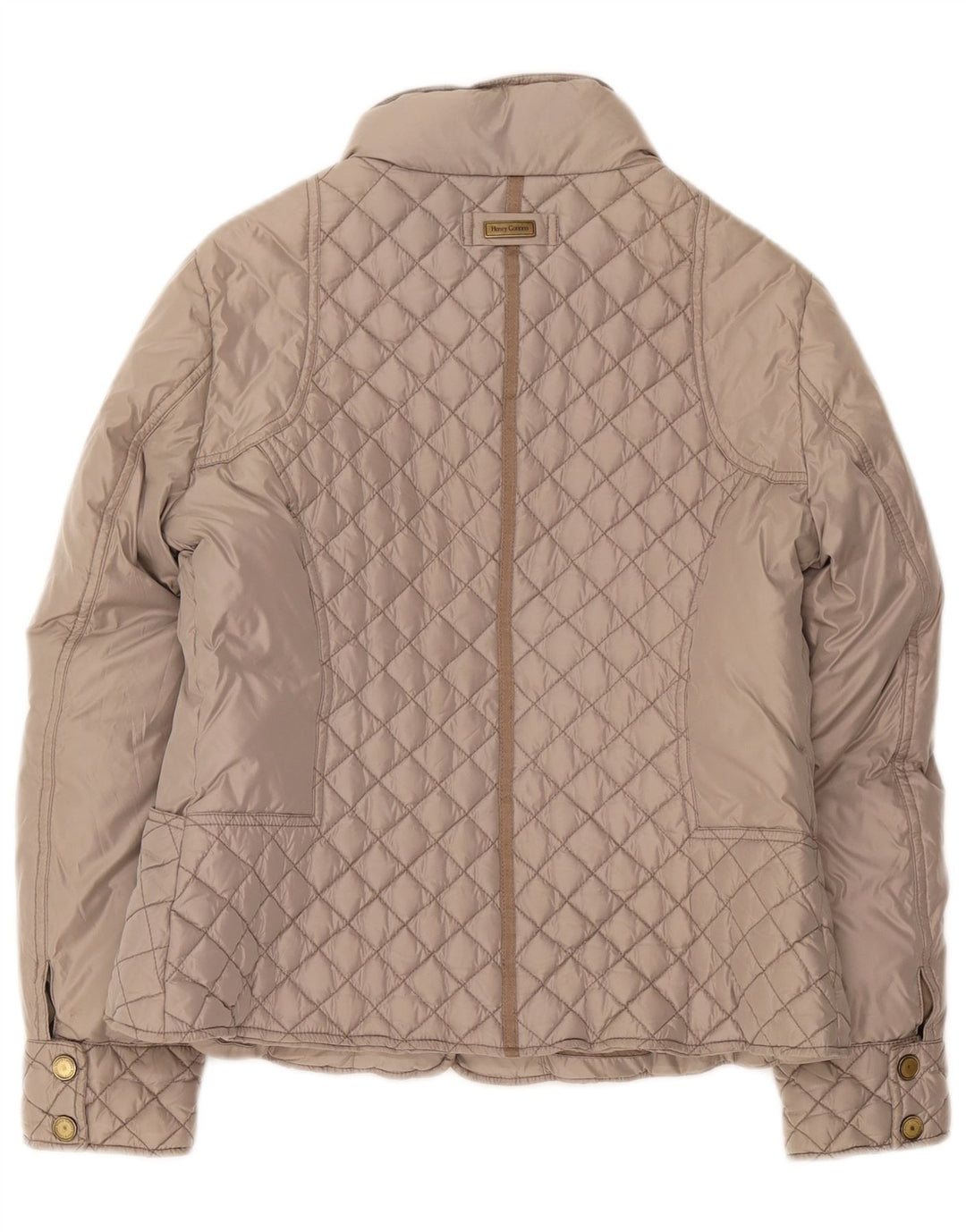 Henry Cottons Womens Padded Quilted Jacket IT 46 Large Grey Polyester