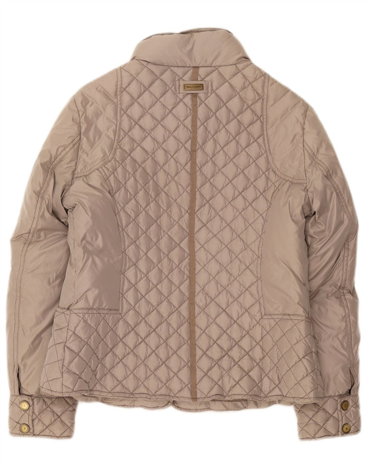 Henry Cottons Womens Padded Quilted Jacket IT 46 Large Grey Polyester