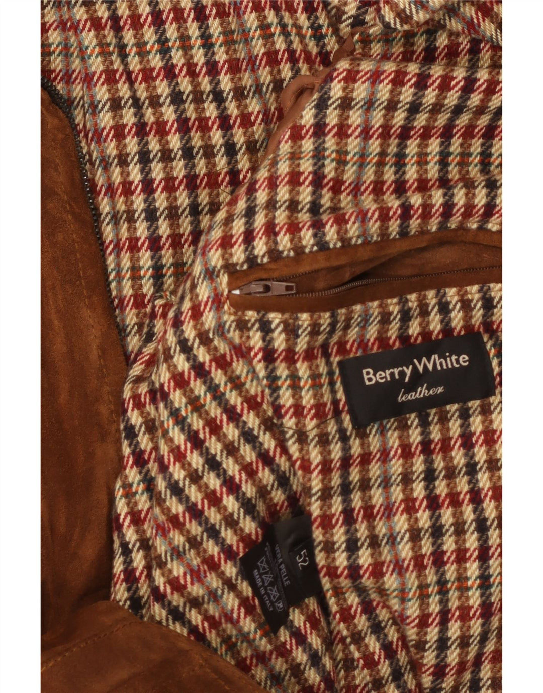 VINTAGE Mens Suede Jacket IT 52 XL Brown Leather