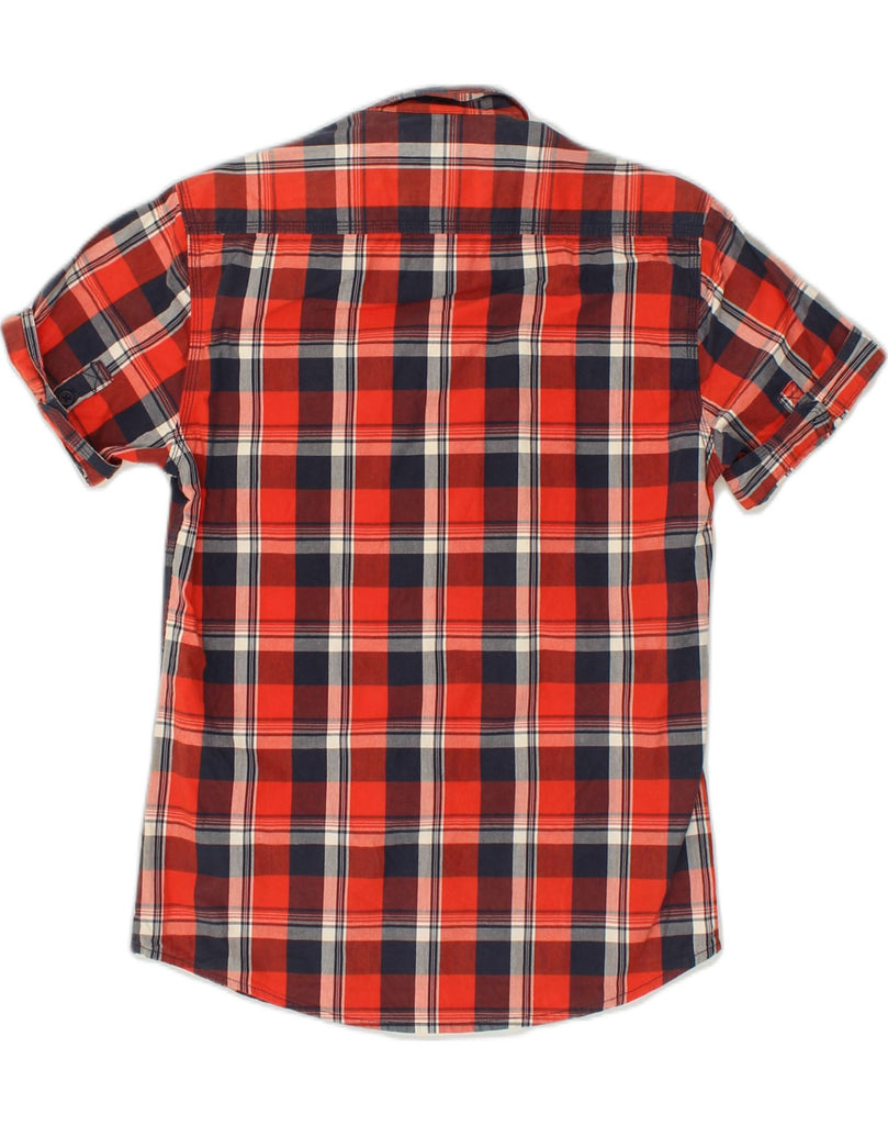 JACK & JONES Mens Short Sleeve Shirt Small Red Check | Vintage Jack & Jones | Thrift | Second-Hand Jack & Jones | Used Clothing | Messina Hembry 