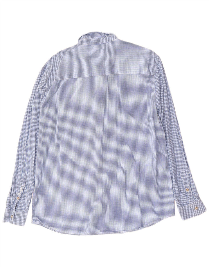 Wrangler Mens Shirt 2XL Blue Check Cotton