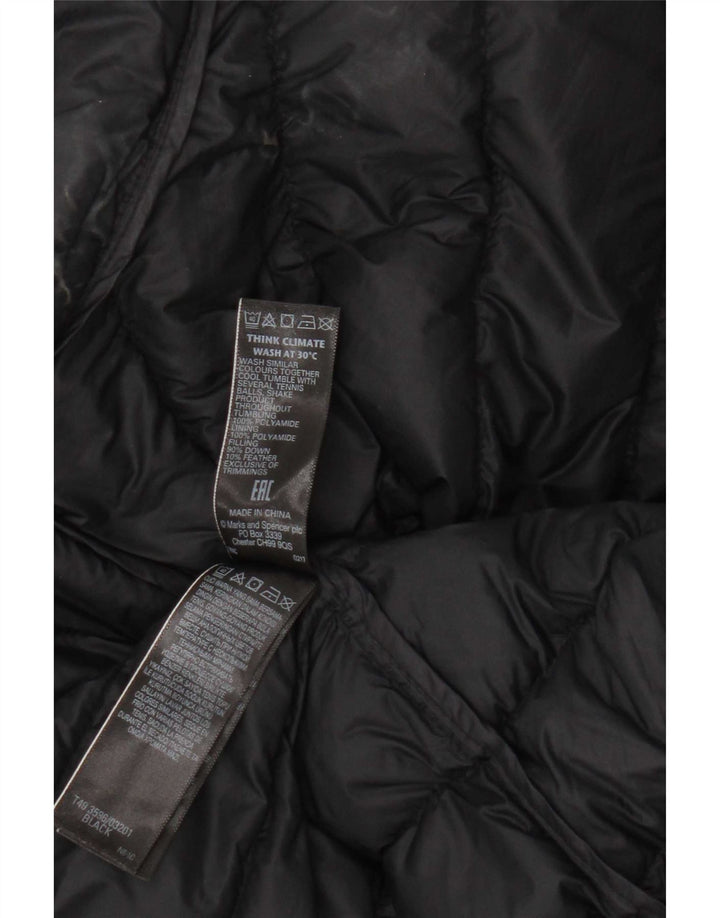 Marks & Spencer Womens Padded Gilet UK 20 2XL Black Polyamide