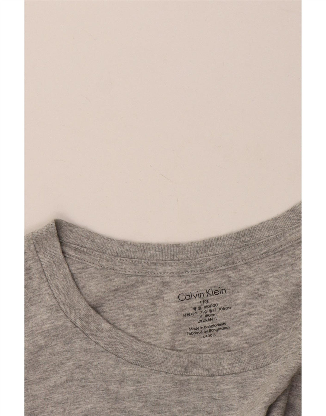 Calvin Klein Mens T-Shirt Top Large Grey Flecked