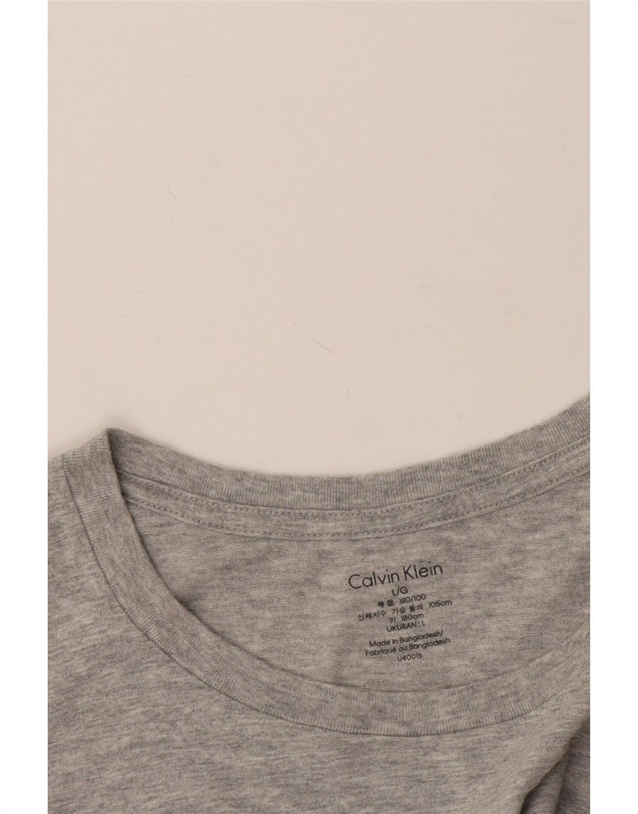 Calvin Klein Mens T-Shirt Top Large Grey Flecked