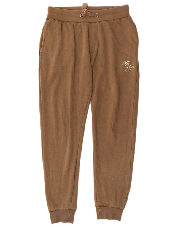 French Connection Mens Tracksuit Trousers Joggers Medium Khaki Cotton