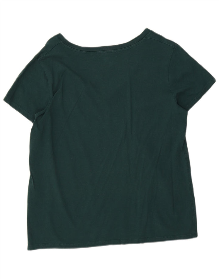 Levi's Womens T-Shirt Top UK 16 Large Green Cotton