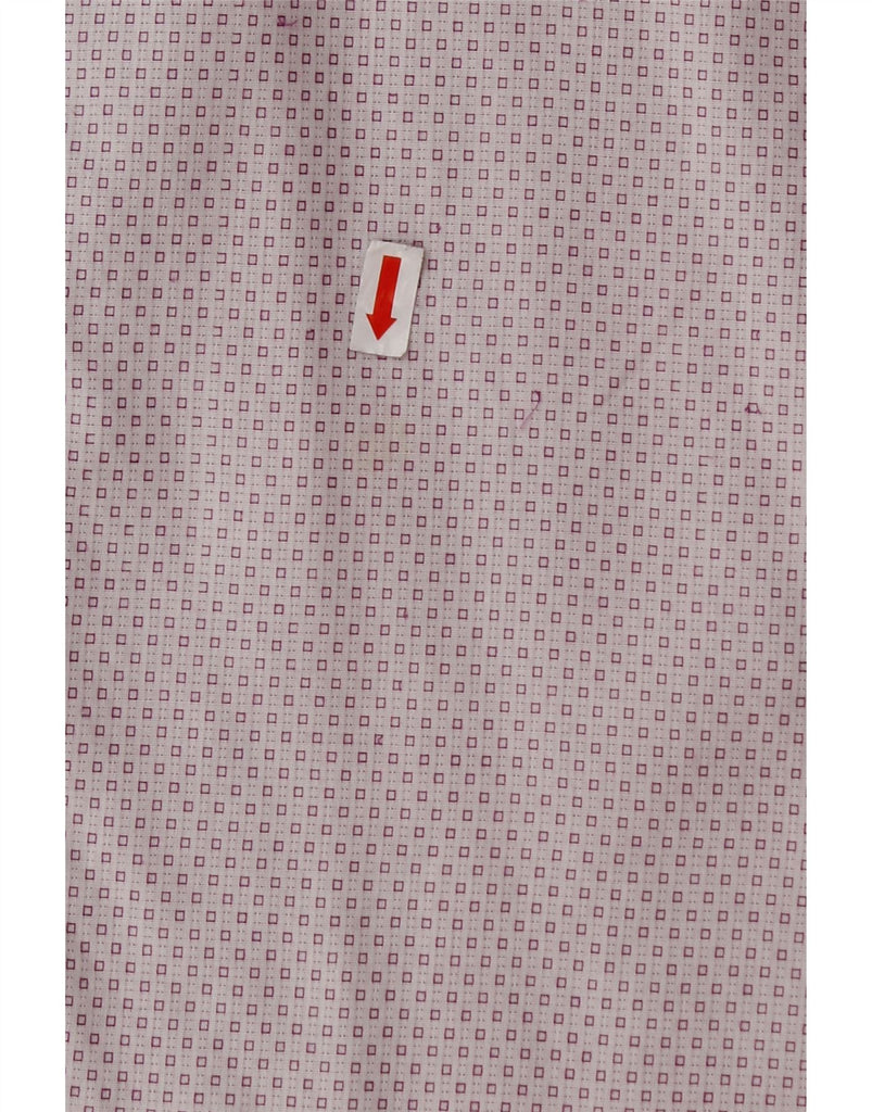 CALVIN KLEIN Mens Slim Fit Shirt Size 16 Large Pink Spotted Cotton Vintage Calvin Klein and Second-Hand Calvin Klein from Messina Hembry 