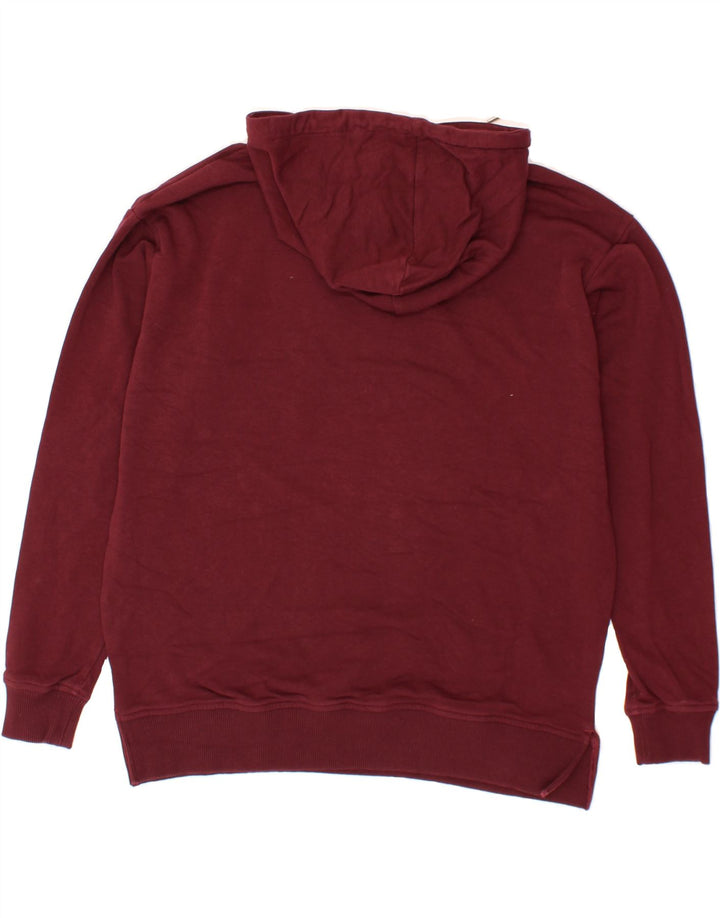 GAP Womens Maternity Hoodie Jumper UK 12 Medium Maroon Cotton Vintage Gap and Second-Hand Gap from Messina Hembry 
