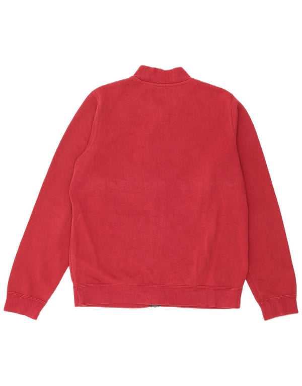 Nike Mens Tracksuit Top Jacket Large Red Cotton