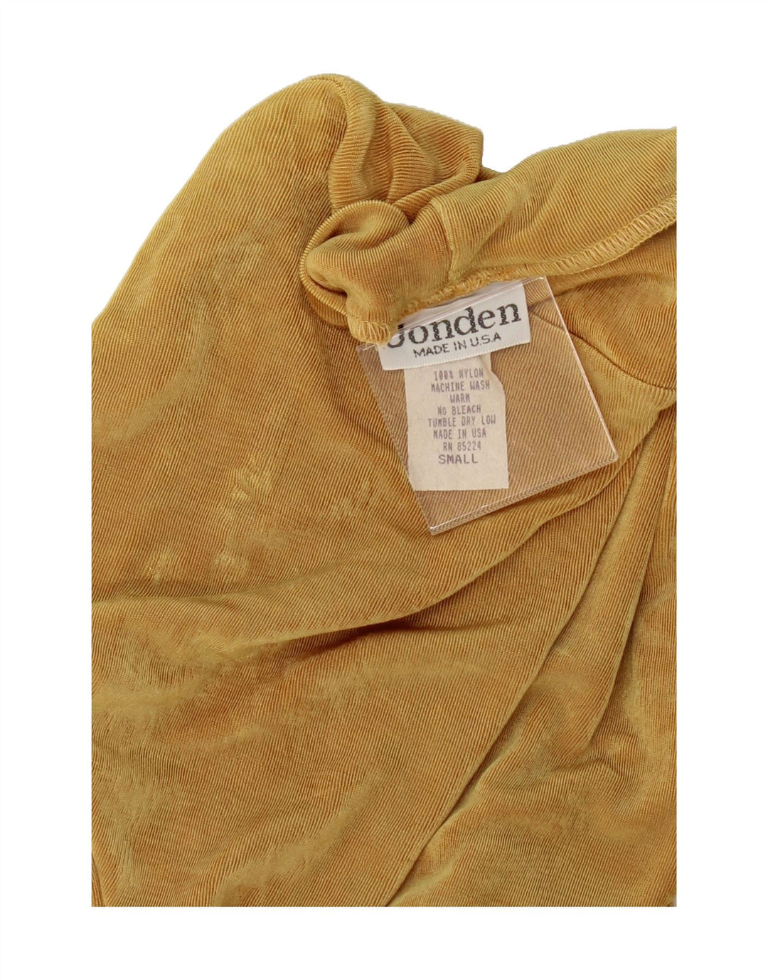 JONDEN Womens Bodysuit UK 10 Small Yellow Nylon Vintage Jonden and Second-Hand Jonden from Messina Hembry 