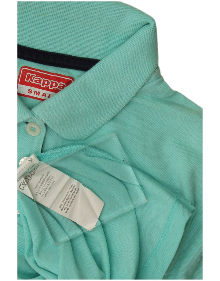 Kappa Womens Polo Shirt UK 10 Small Turquoise Cotton