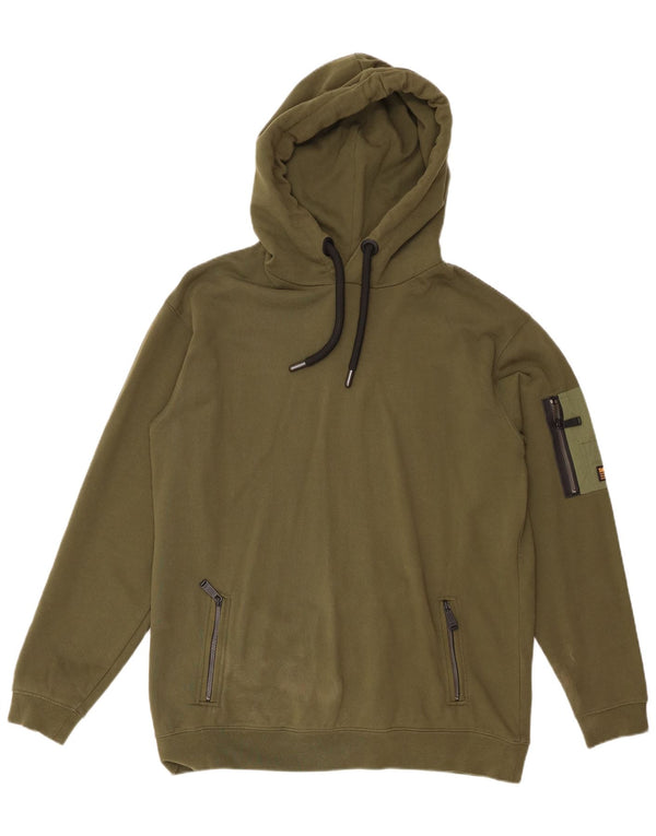 Superdry Mens Loose Fit Hoodie Jumper Small Green Cotton