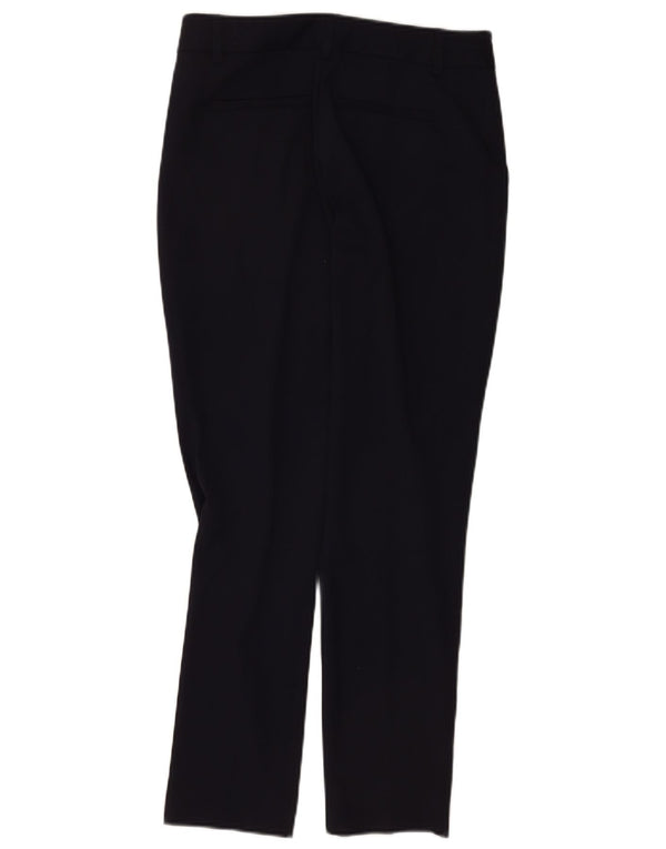 REISS Womens Slim Suit Trousers UK 8 Small W26 L27 Navy Blue Polyester