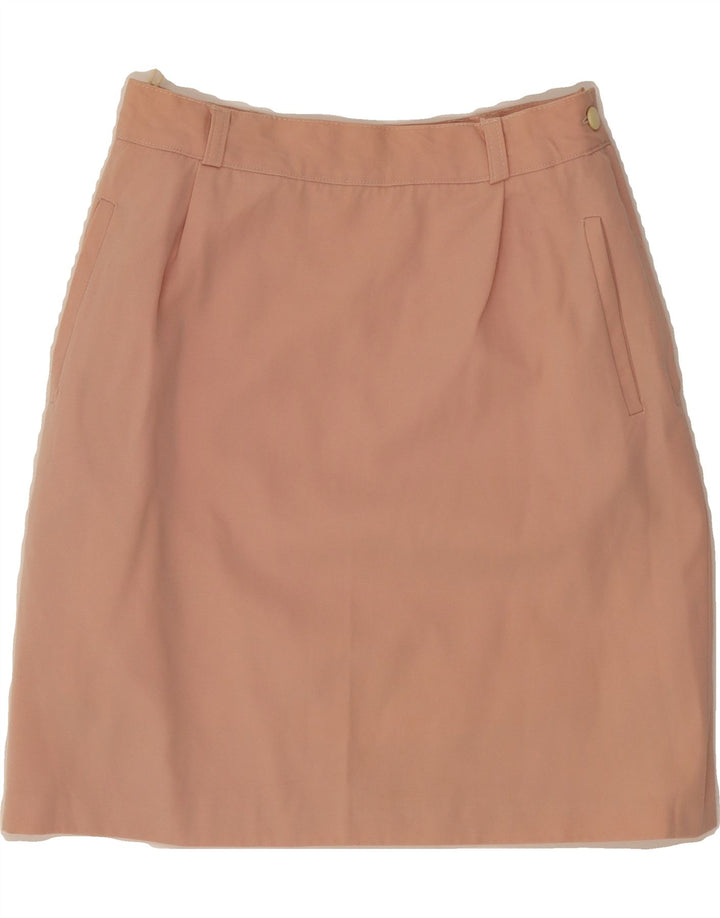 VINTAGE Womens Pencil Skirt W26 Small Pink Virgin Wool Vintage Vintage and Second-Hand Vintage from Messina Hembry 