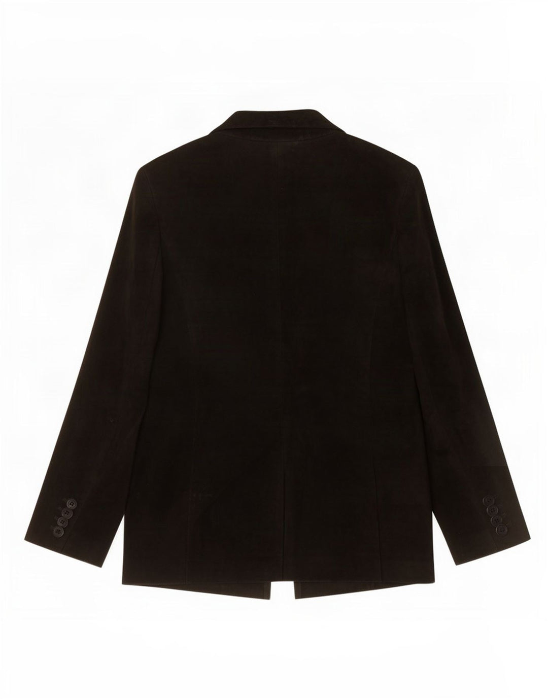 Vintage Womens Suede Jacket IT 44 Medium Black Leather