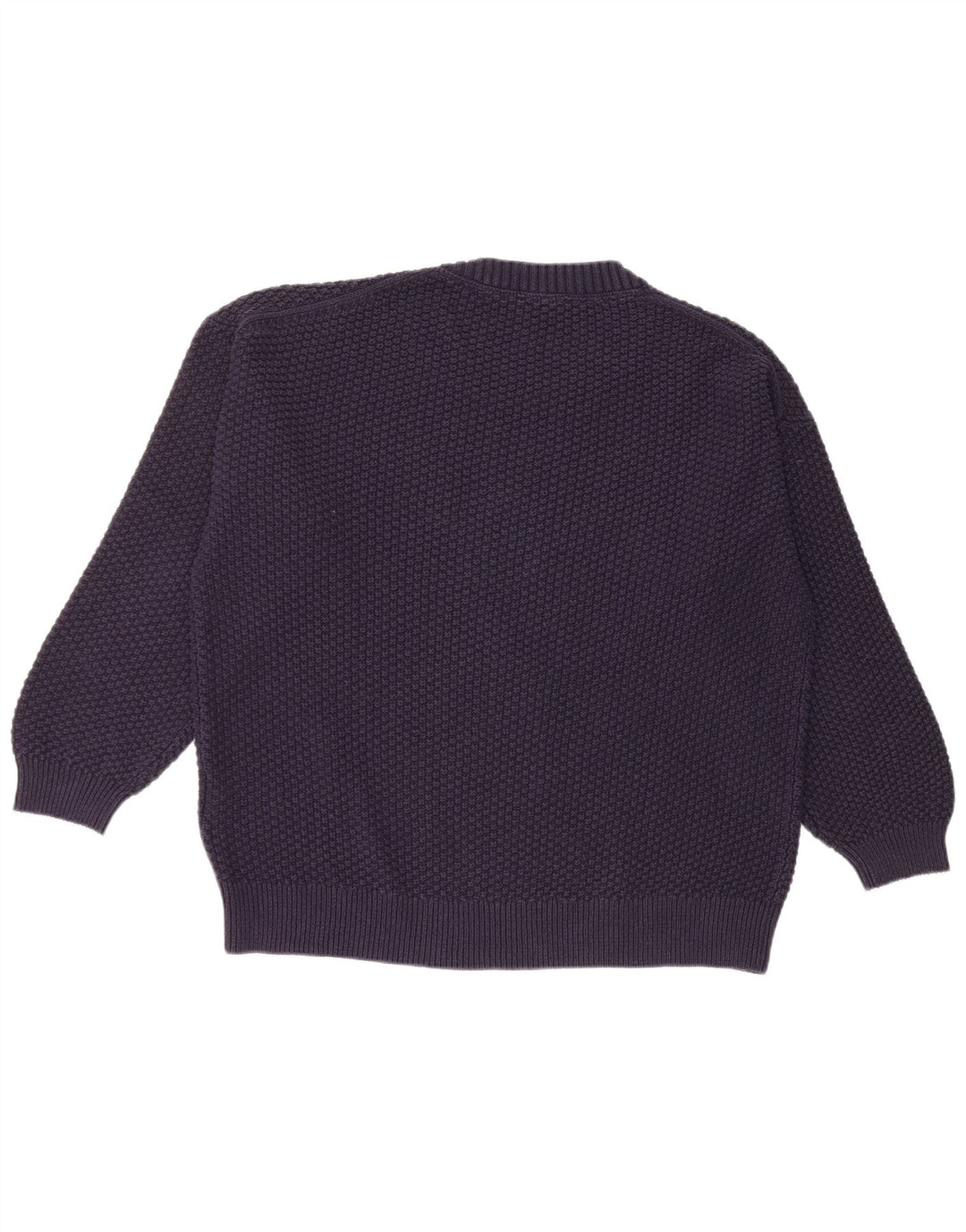 Gant Mens Crew Neck Jumper Sweater Large Navy Blue Cotton