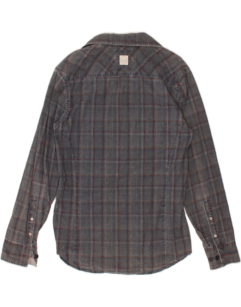 MURPHY & NYE Mens Shirt Large Grey Check Cotton | Vintage Murphy & Nye | Thrift | Second-Hand Murphy & Nye | Used Clothing | Messina Hembry 