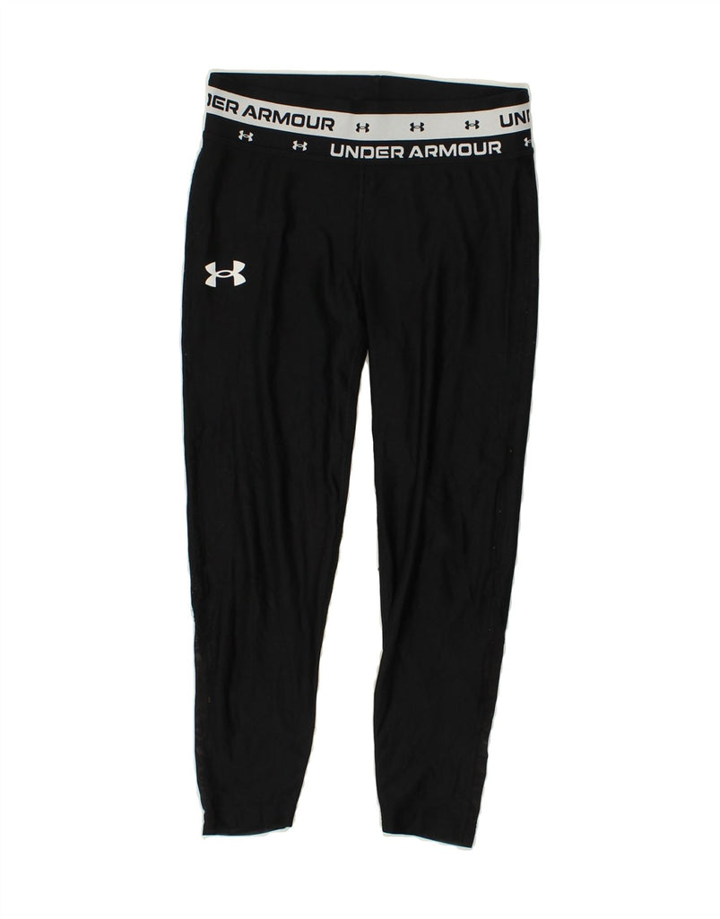 UNDER ARMOUR Girls Leggings 10-11 Years Medium Black Polyester | Vintage Under Armour | Thrift | Second-Hand Under Armour | Used Clothing | Messina Hembry 