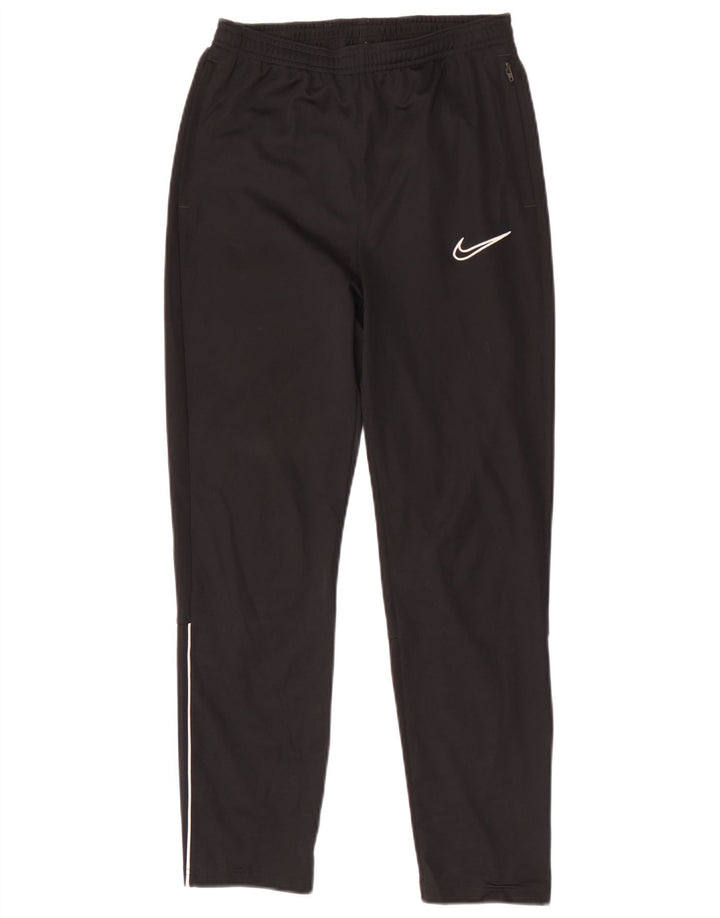 Nike Boys Dri Fit Tracksuit Trousers 13-14 Years XL Black Polyester
