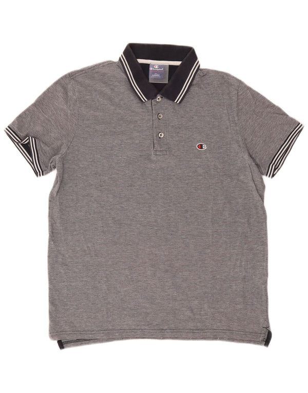 Champion Mens Polo Shirt Large Grey
