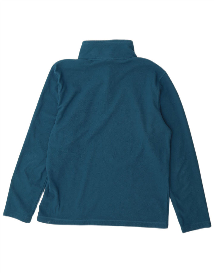 The North Face Mens Zip Neck Fleece Jumper Large Blue Polyester