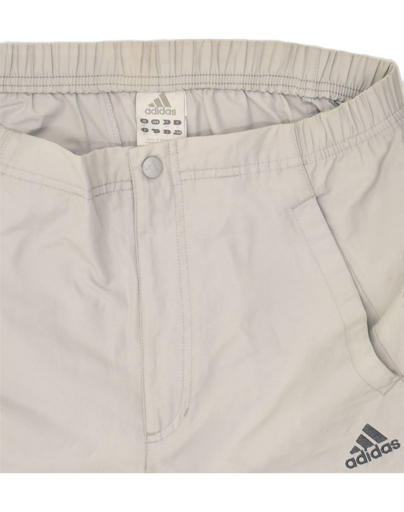 ADIDAS Mens Bermuda Sport Shorts Small Grey Cotton | Vintage Adidas | Thrift | Second-Hand Adidas | Used Clothing | Messina Hembry 