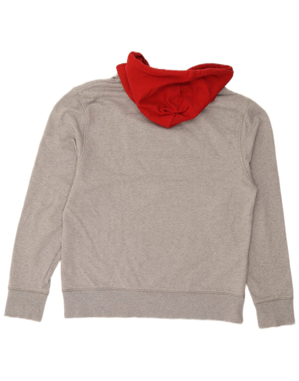 Tommy Hilfiger Mens New York Graphic Hoodie Jumper Large Grey Flecked