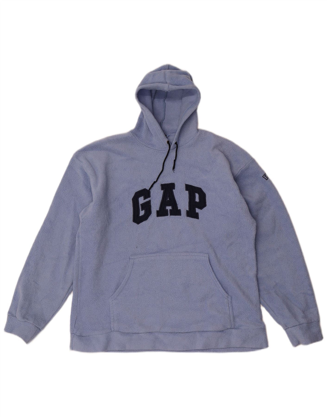 Gap Mens Graphic Hooded Fleece Jumper Large Blue