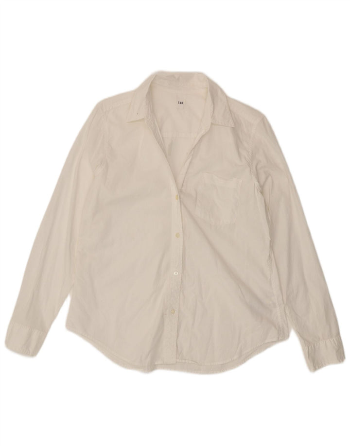 Gap Womens Shirt UK 14 Medium White