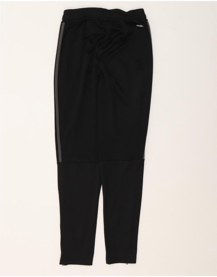 Adidas Mens Aeroready Tracksuit Trousers Small Black Polyester