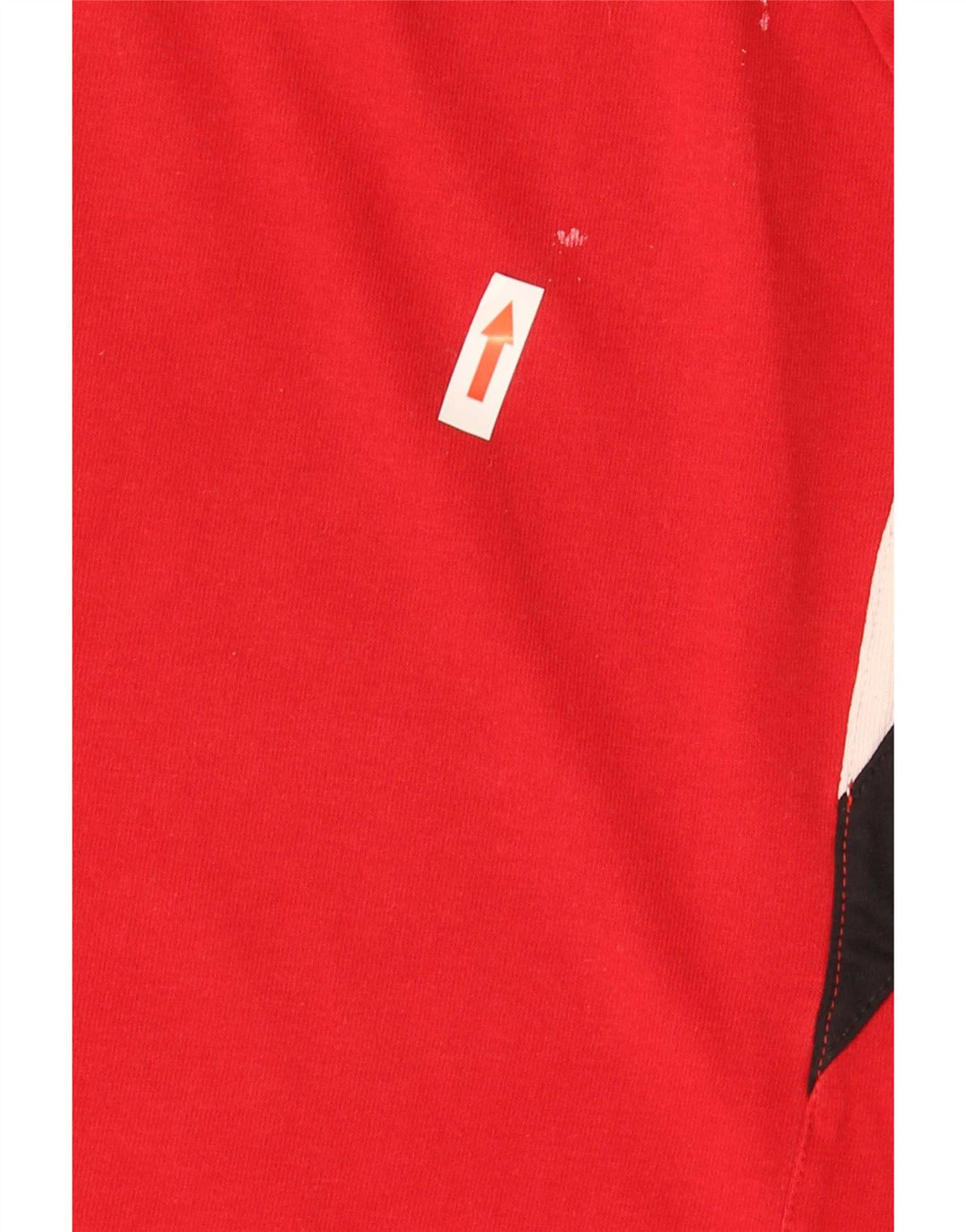 Adidas Mens T-Shirt Top Large Red Colourblock Cotton