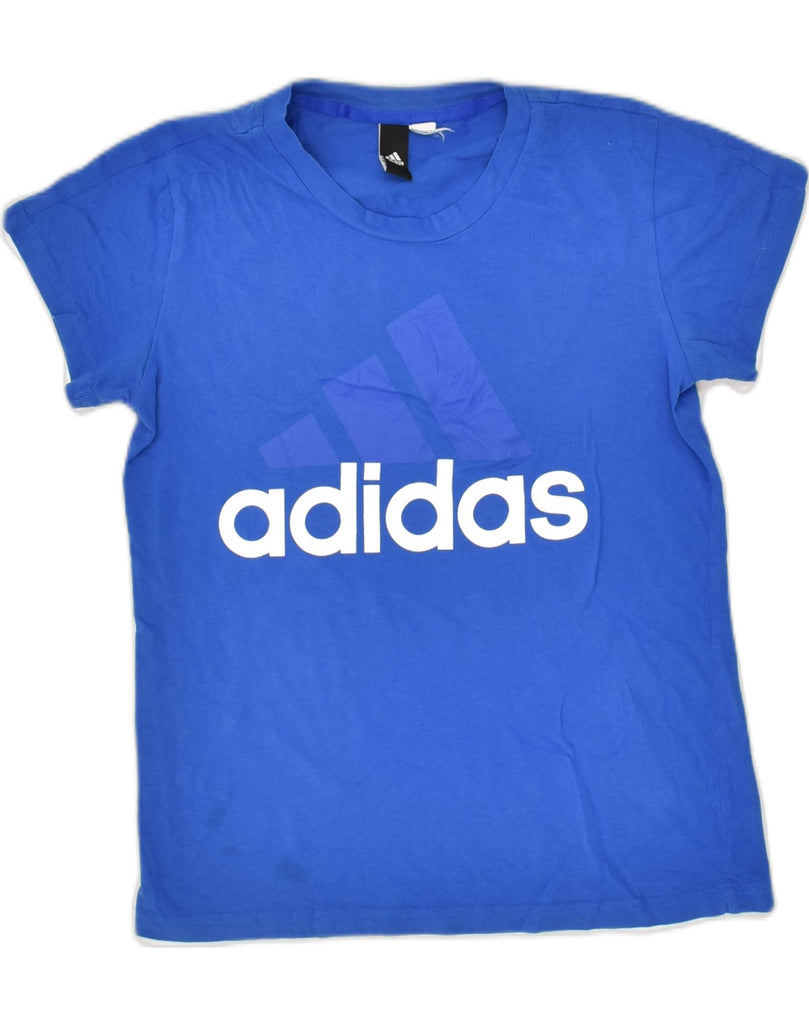 ADIDAS Boys Graphic T-Shirt Top 10-11 Years Blue | Vintage Adidas | Thrift | Second-Hand Adidas | Used Clothing | Messina Hembry 