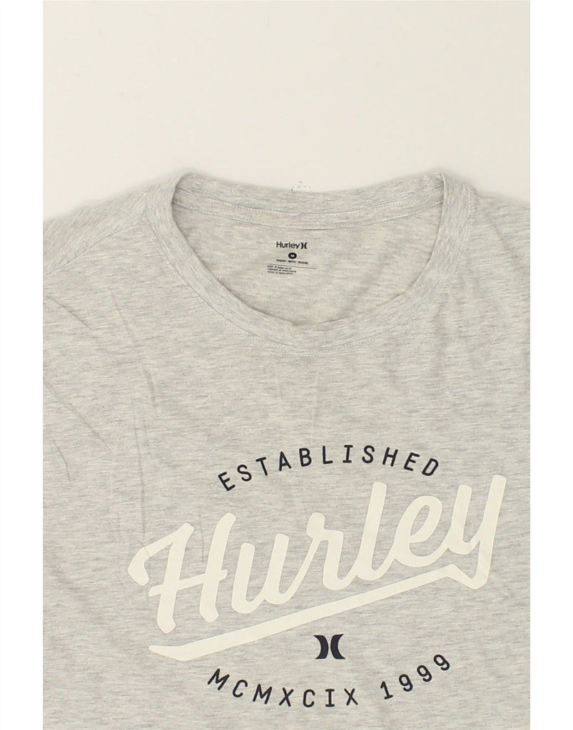 HURLEY Mens Graphic T-Shirt Top Medium Grey | Vintage Hurley | Thrift | Second-Hand Hurley | Used Clothing | Messina Hembry 