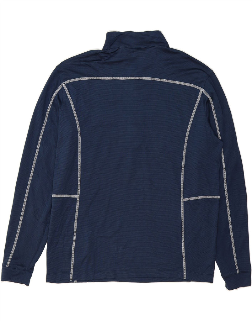 COLUMBIA Mens Ranger Zip Neck Pullover Tracksuit Top Large Navy Blue Vintage Columbia and Second-Hand Columbia from Messina Hembry 