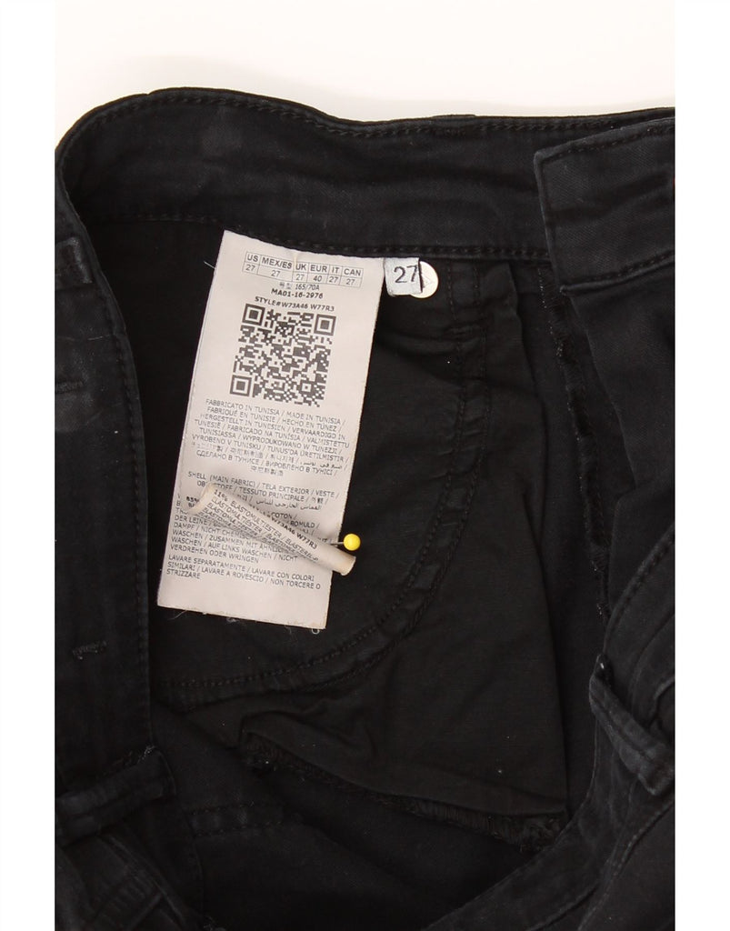 GUESS Womens Skinny Jeans W27 L32 Black Cotton Vintage Guess and Second-Hand Guess from Messina Hembry 