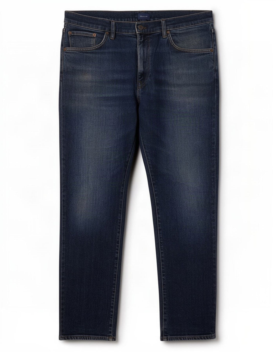 Gant Mens Straight Jeans W38 L32 Blue Cotton