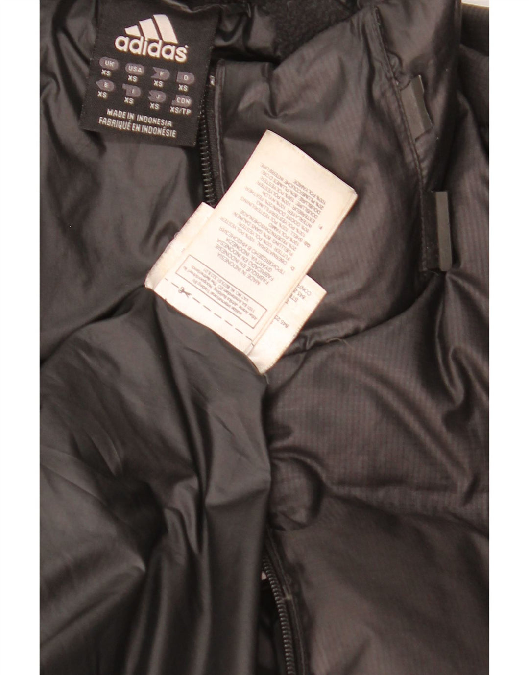 Adidas Mens Clima Proof Padded Jacket UK 34 XS Black Polyester