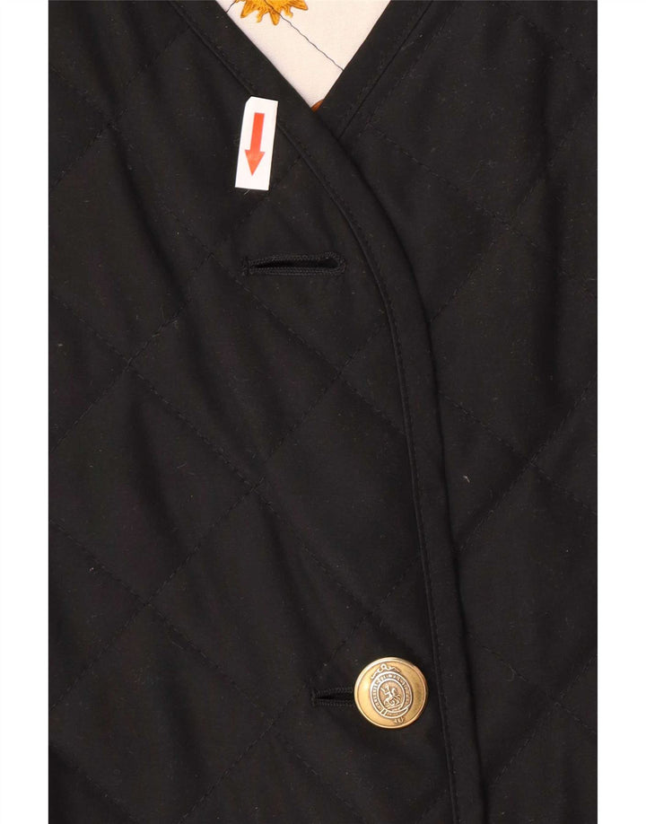 Schneiders Womens Quilted Gilet UK 12 Medium Black Polyester